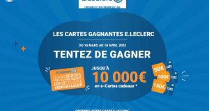 145 cartes cadeaux E.Leclerc offertes