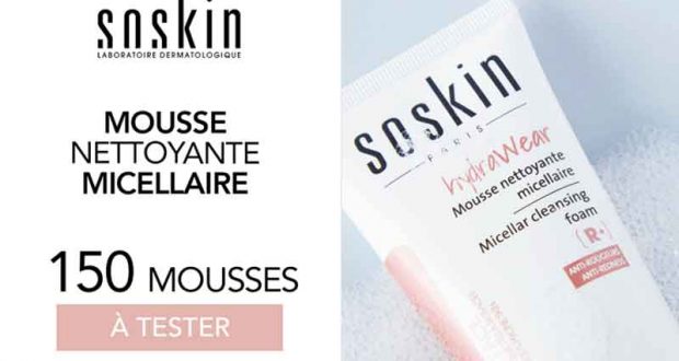 150 Mousse nettoyante micellaire SOSkin à tester