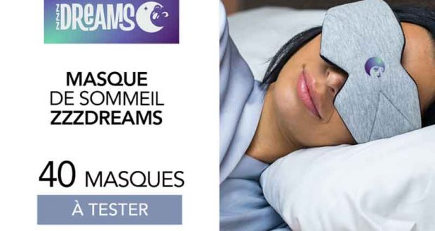 40 Masques de sommeil ZzzDreams à tester