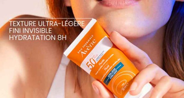 500 soins solaires visage Eau thermale Avène à tester