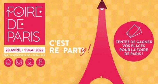 600 lots de 2 invitations pour Foire de Paris 2022 offerts