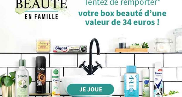 10 box beauté offertes (valeur unitaire 34 euros)