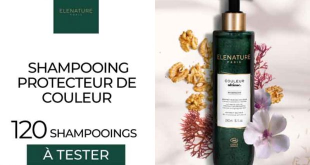 120 Shampooing Protecteur de Couleur ELENATURE à tester