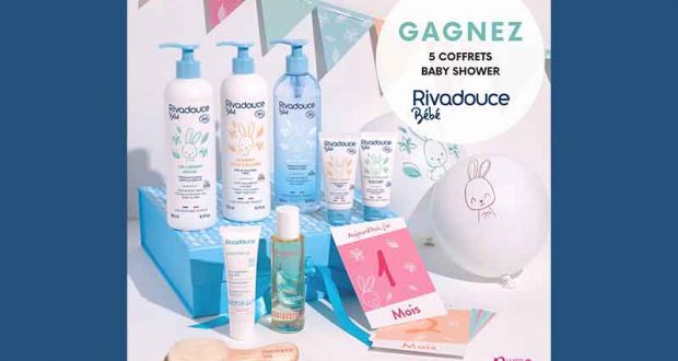 5 coffrets de produits de douche pour bébé Rivadouce offerts