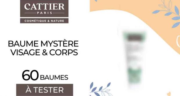 60 Baumes mystères visage & corps Cattier à tester