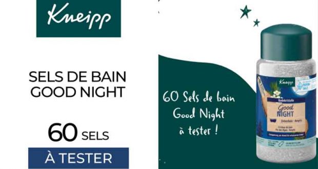 60 Sels de bain Good Night Kneipp à tester