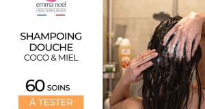 60 Shampoing douche coco & miel Emma Noël à tester