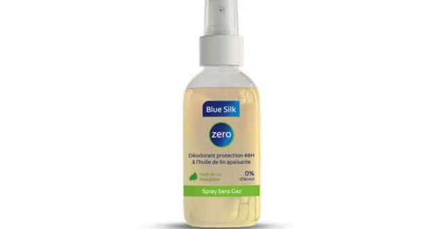 Testez le Spray Déodorant protection 48h Sans Gaz Blue Silk