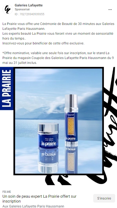 Un soin de peau expert La Prairie