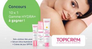 10 gammes Hydra+ de Topicrem offertes