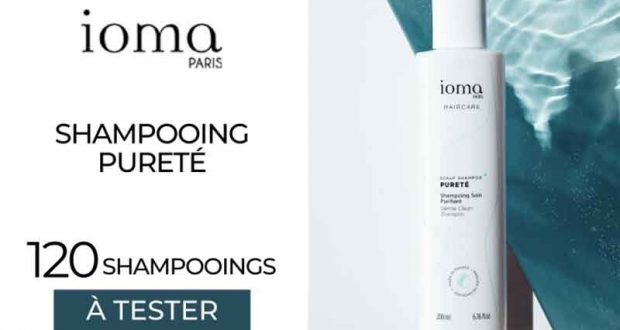 120 Shampooing Soin Purifiant IOMA Paris à tester