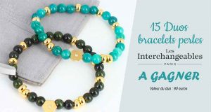 15 duos de bracelets perles Les interchangeables offerts