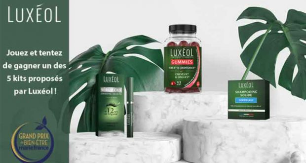 5 x 3 produits de soins Luxéol offerts