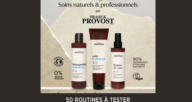 50 routine hydratante Franck Provost pour cheveux à tester