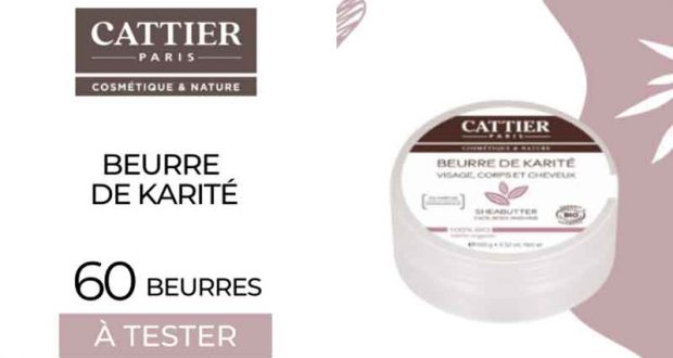 60 Beurre de Karité Cattier à tester