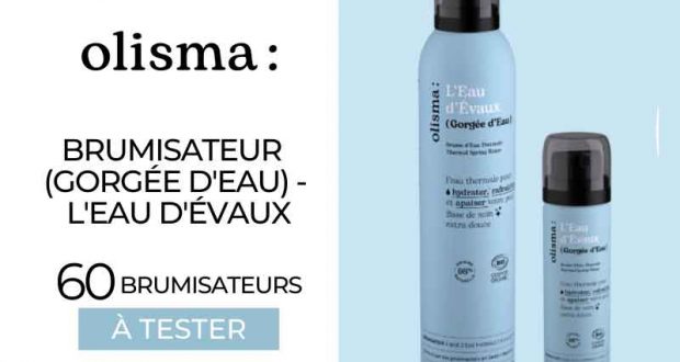 60 Brumisateur (Gorgée d'Eau) L'Eau d'Evaux Olisma à tester