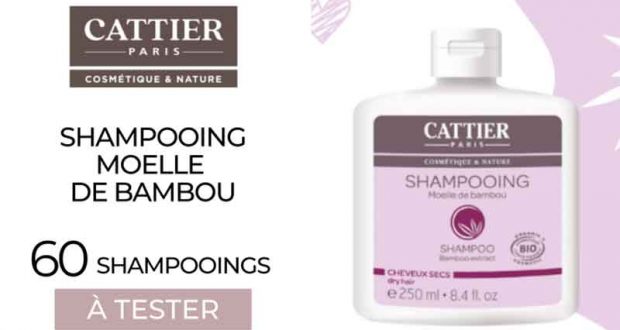 60 Shampooing moelle de bambou Cattier à tester