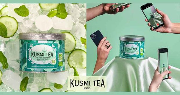 60 boîtes Kusmi Thé vert menthe-concombre offertes