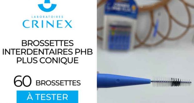 60 brossettes interdentaires PHB Plus conique Crinex à tester