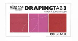 8 Palette blush Draping tab 03 Black MISS COP à tester