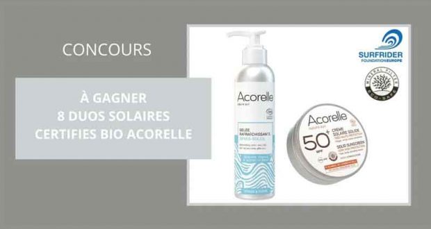 8 duos solaires bio Acorelle offerts