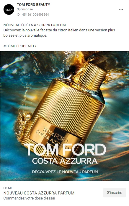 parfum COSTA AZZURRA Tom Ford
