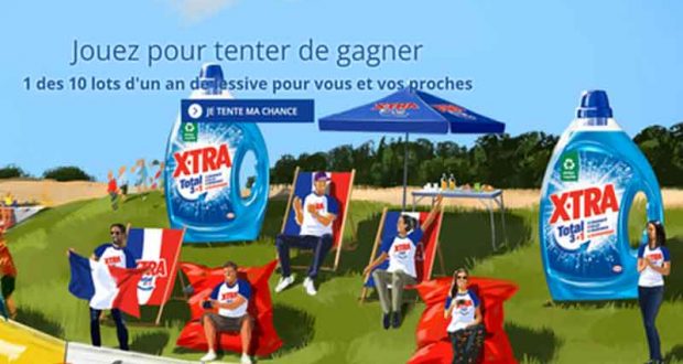 10 Lots d’1 an de lessive X-Tra offerts