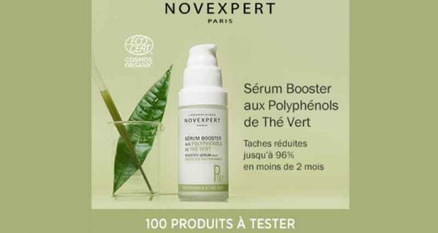 100 Sérum Booster aux Polyphénols de Thé Vert Novexpert à tester