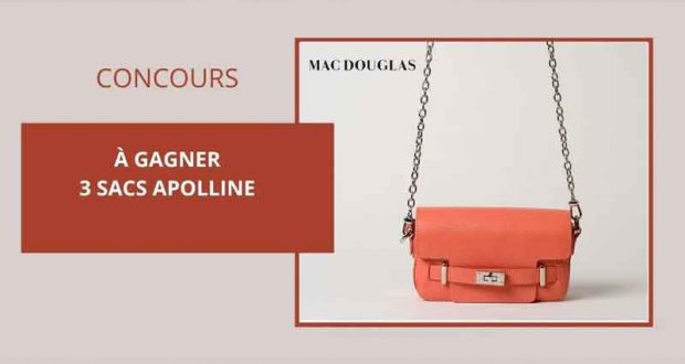 3 sacs à main Apolline Mac Douglas offerts