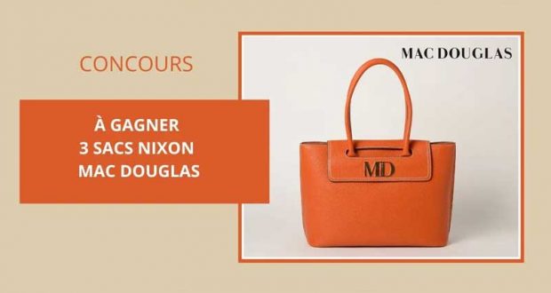 3 sacs à main Nixon de Mac Douglas offerts