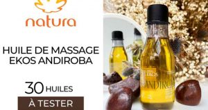 30 Huile de massage Ekos Andiroba Natura à tester