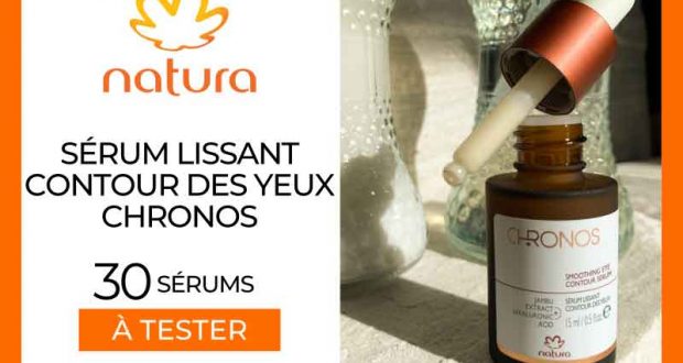 30 Sérum lissant contour des yeux Chronos Natura à tester