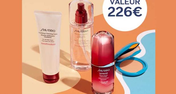5 routines de 4 soins de l'été Shiseido offertes