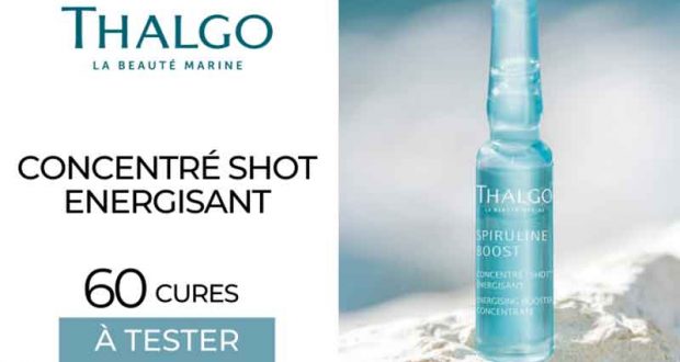 60 Concentré Shot Énergisant Thalgo à tester