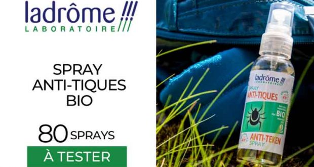 80 Spray anti-tiques bio Ladrôme à tester