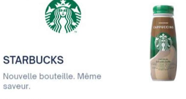 Boissons Fraiche Starbucks jusqu’à 100% Remboursée