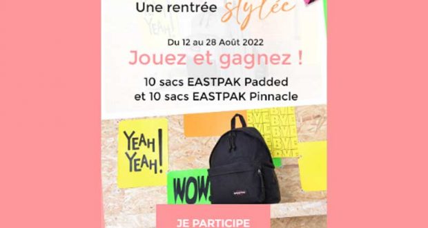 20 sacs à dos East Pack offerts