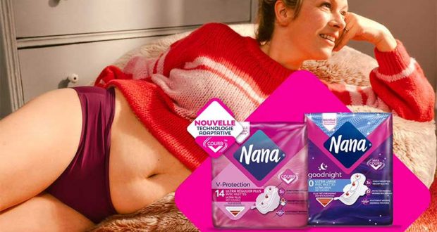 250 packs de serviettes hygiéniques Nana à tester