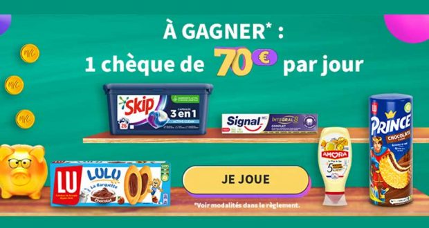 26 chèques de 70 euros offerts