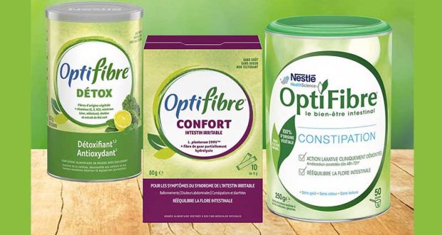 OptiFibre® Confort : symbiotique, soulage les symptômes du syndrome de  l'intestin irritable, ballonnements, douleurs abdominales, constipation