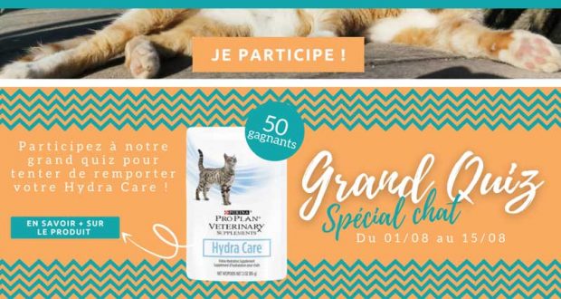 50 produits pour chat Purina Proplan Hydra Care offerts