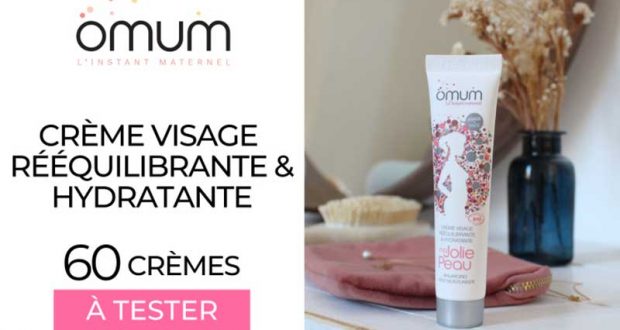 60 Crème Visage Rééquilibrante Omum à tester