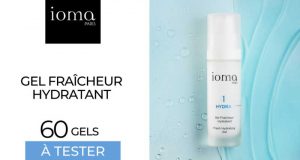 60 Gel Fraîcheur Hydratant IOMA Paris à tester