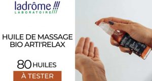 80 Huile de Massage Arti'Relax Ladrôme à tester