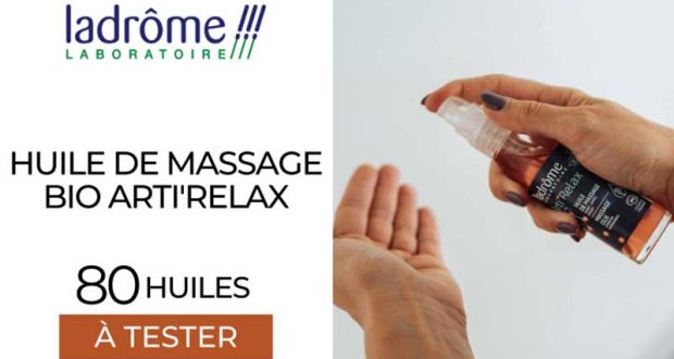 80 Huile de Massage Arti'Relax Ladrôme à tester