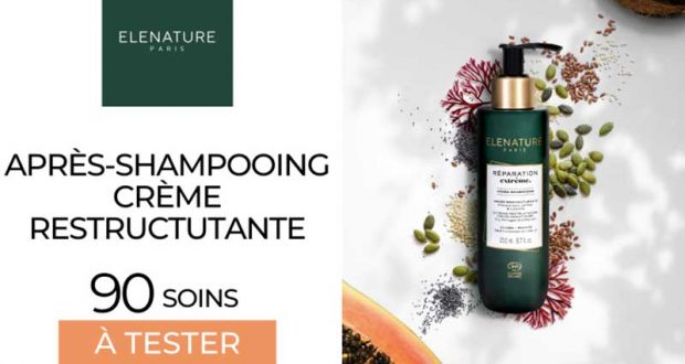 90 Après-Shampoing Crème Restructurante ELENATURE à tester