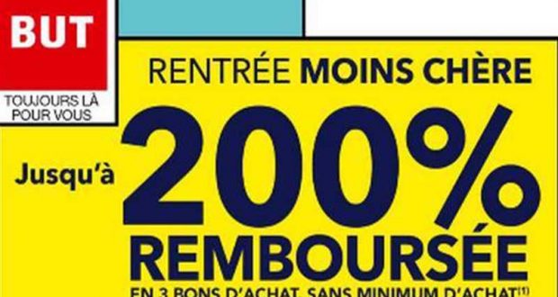 BUT : 40 produits jusqu’à 200% remboursés