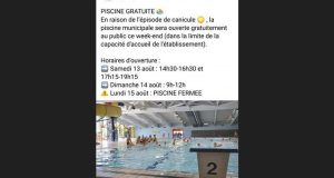 Entrée gratuite à la piscine - Saint-Saulve