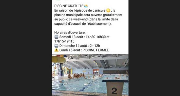 Entrée gratuite à la piscine - Saint-Saulve