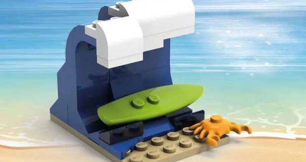 Un diorama Bord de mer Lego offert en magasin